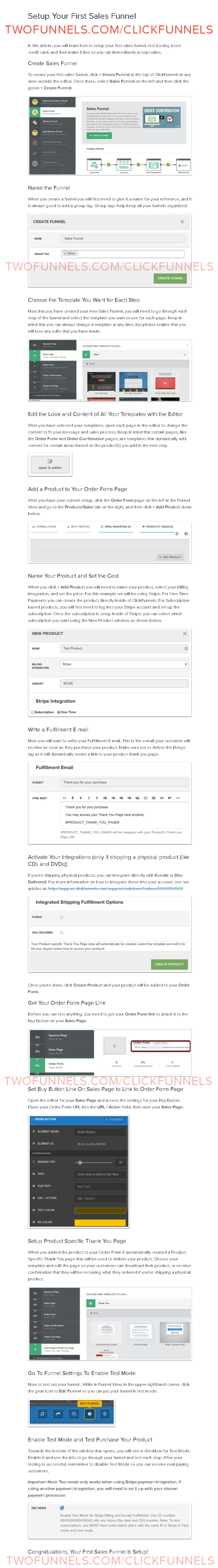 How To SetUp Your First Funnel with clickfunnels