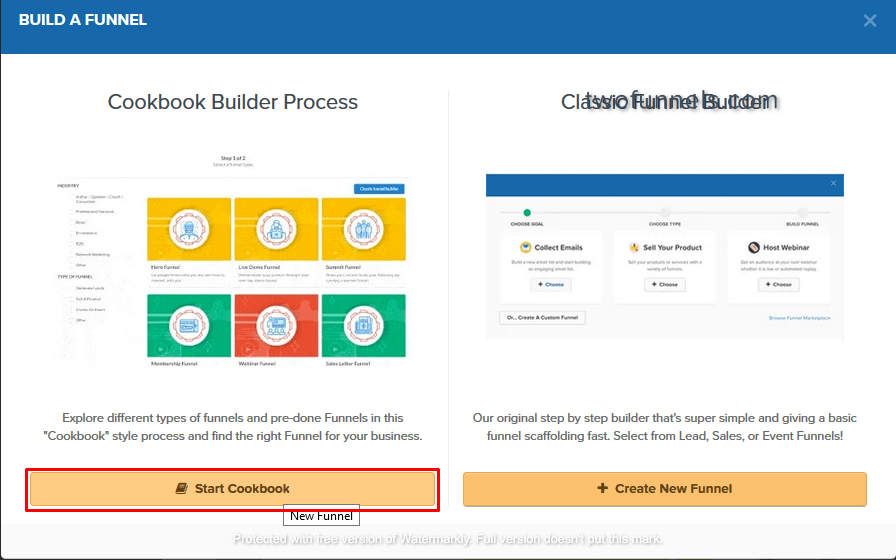 build a funnel with clickfunnels