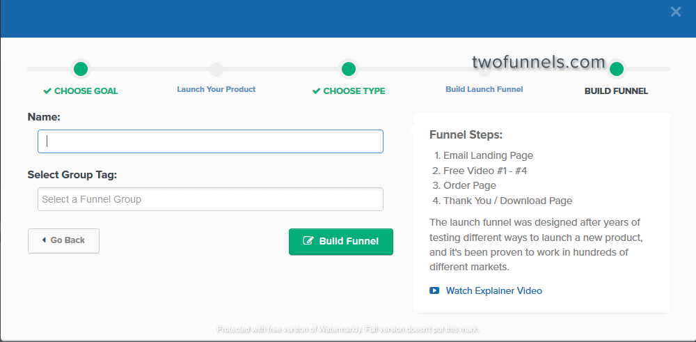 build funnels with clickfunnels